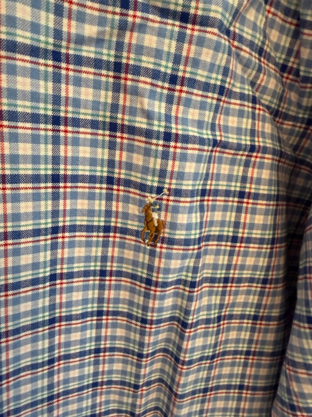 Ralph Lauren Blue and Pink Plaid Button-Down Shirt - Picture 3 of 3